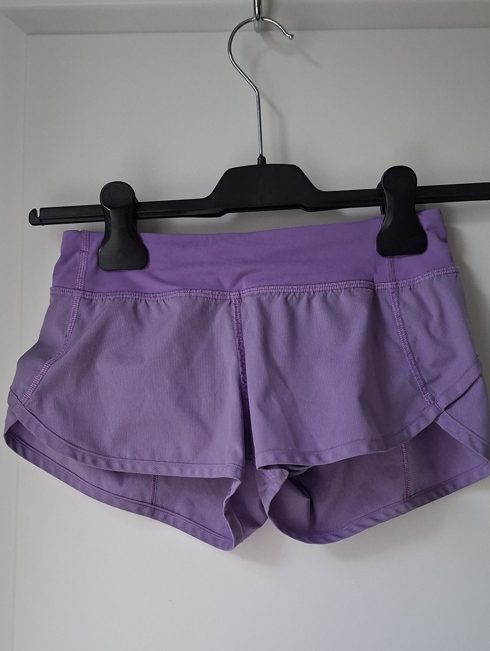 Ivivva Girl by Lululemon 🍋Speedy Shorts drawstring liner pocket purple size 8